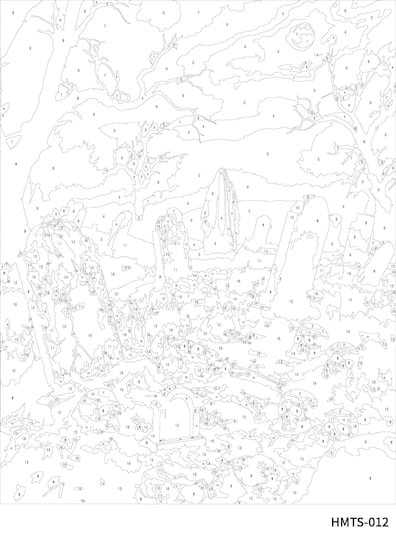 11" x 14" Graveyard Paint-by-Number Kit by Artist's Loft®